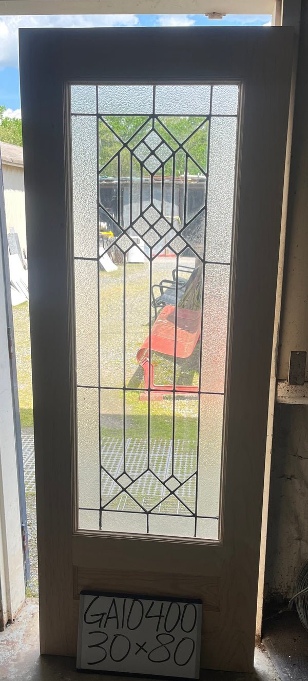 1-Lite Door w/ Bevelled Glass GA10400