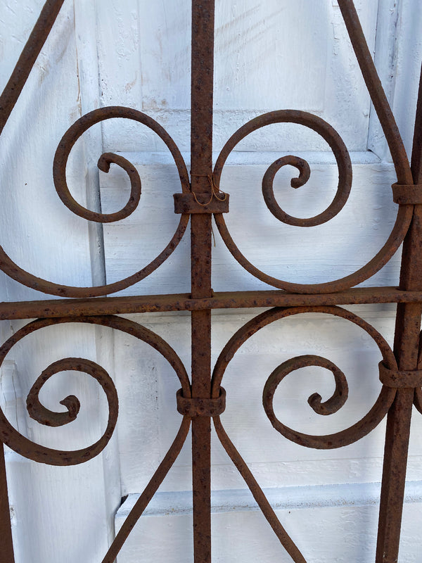 Antique Iron Gate GS20208 - 24" wide x 52 1/2" tall