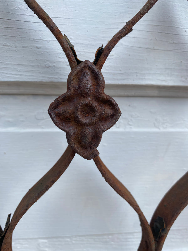 Antique iron gate GS20219 - 36 1/4" wide x 39 1/2" tall