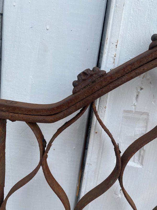 Antique iron gate GS20219 - 36 1/4" wide x 39 1/2" tall