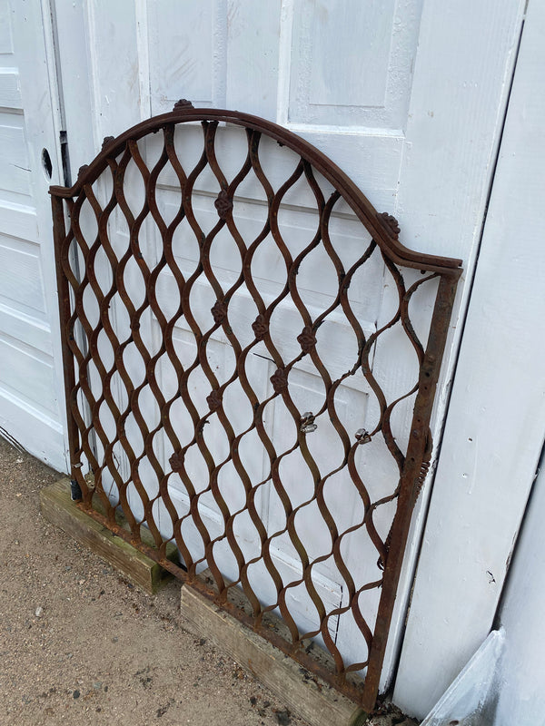 Antique iron gate GS20219 - 36 1/4" wide x 39 1/2" tall