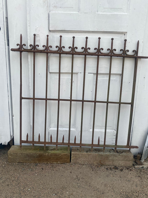 Antique Iron Gate GS20228 - 37 1/4" wide X 32 1/2" tall
