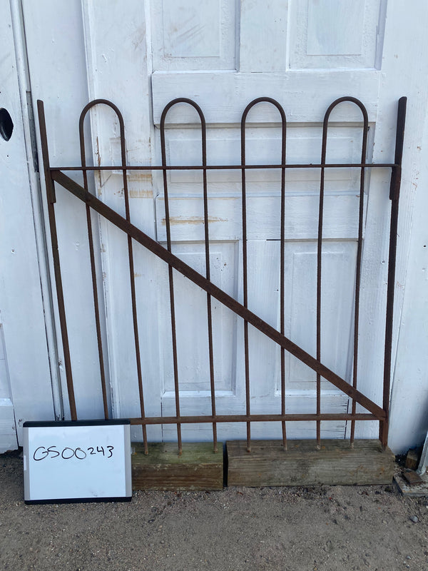 Antique Iron Gate GS20243 - 33 3/4" wide x 34 1/4" tall