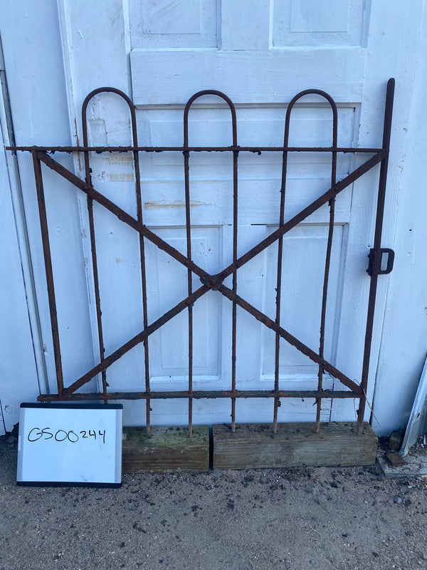 Antique Iron Gate GS20244 - 32 1/2" wide x 35 1/2" tall
