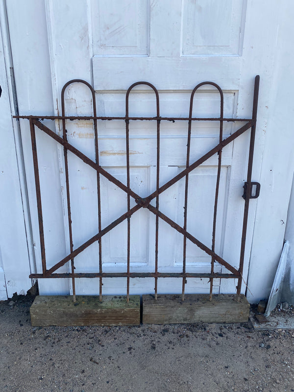Antique Iron Gate GS20244 - 32 1/2" wide x 35 1/2" tall
