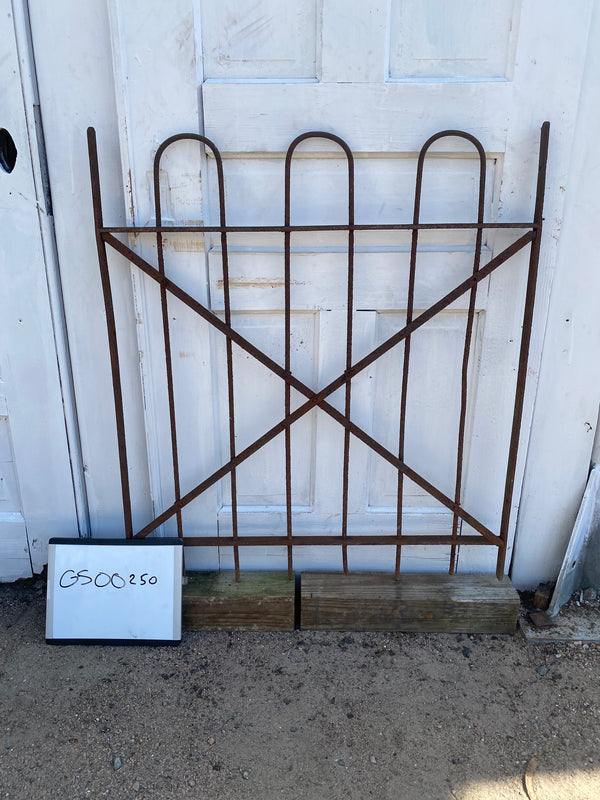 Antique Iron Gate GS20250 - 31 1/4" wide x 35 1/2" tall