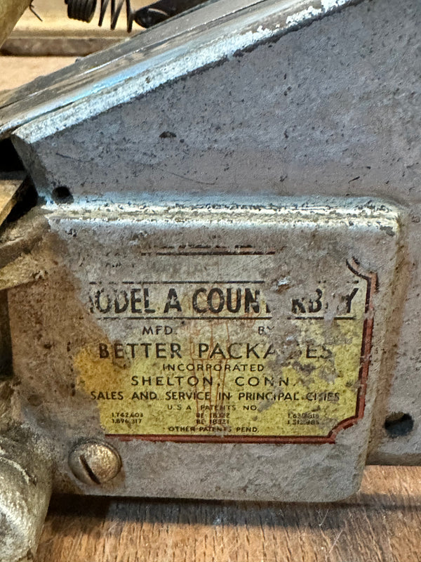 Antique Counterboy Sealing Tape Machine w/ Cast Iron Fretwork GA20195