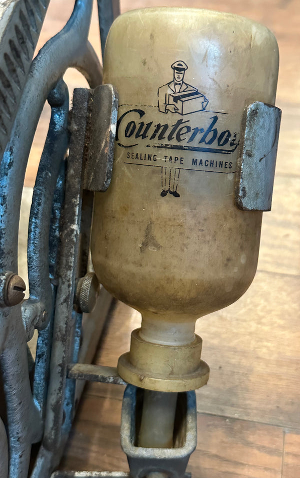 Antique Counterboy Sealing Tape Machine w/ Cast Iron Fretwork GA20195