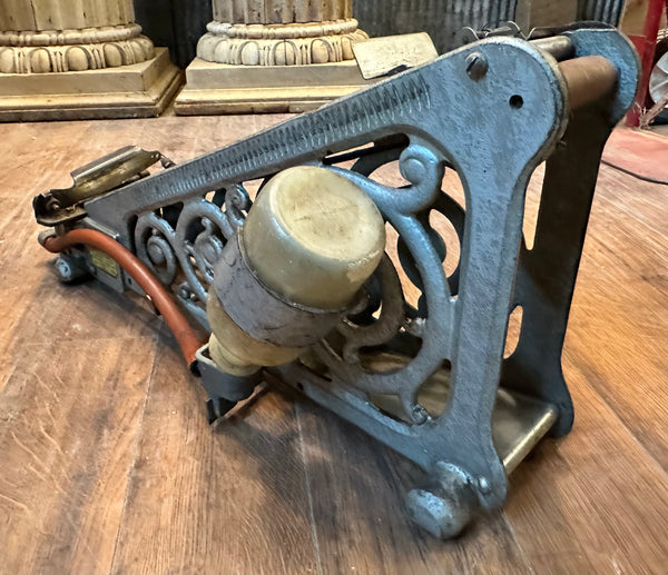 Antique Counterboy Sealing Tape Machine w/ Cast Iron Fretwork GA20195