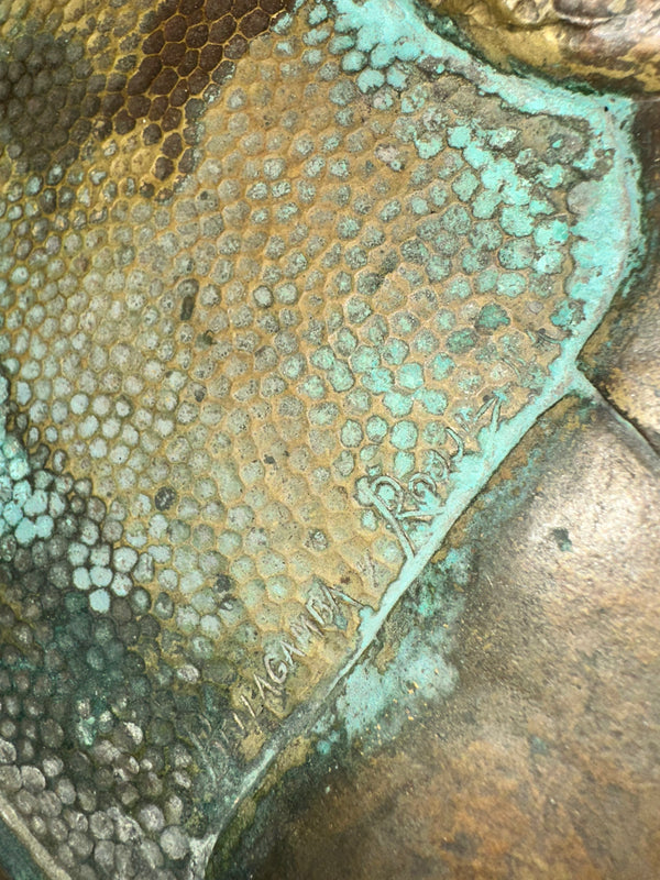 Engraved "Bellagamba y Rossi" Bronze Medallion Pair GA20231