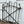 Load image into Gallery viewer, Antique Iron Hairpin Garden Gate w/ Flower Medallion GA20253