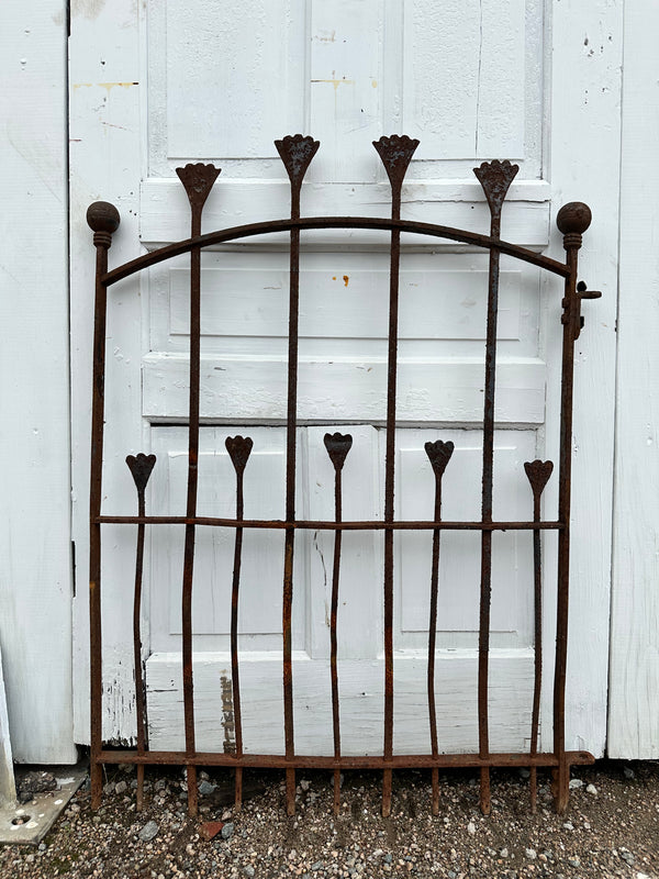 Antique Iron Arched Top Garden Gate GA20257