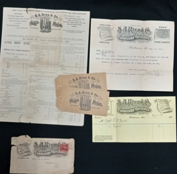 1905 Correspondence to Captain E.R. Baird Aide to Gen. George Pickett Framed GA9390