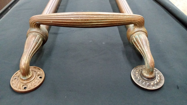 Tiffany Style Bronze Art Deco 26"  Double Door Push Bar GA9481