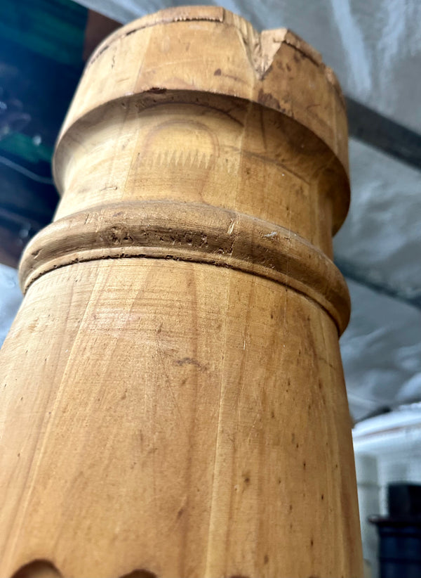 Fluted Pine Wood Column GA20272