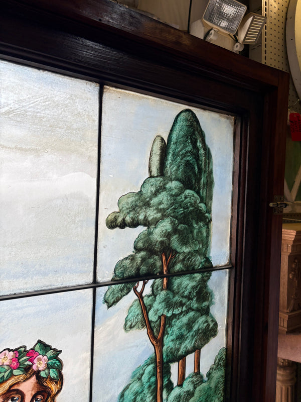 Hand Painted Leaded Framed Pictorial Window GS6024