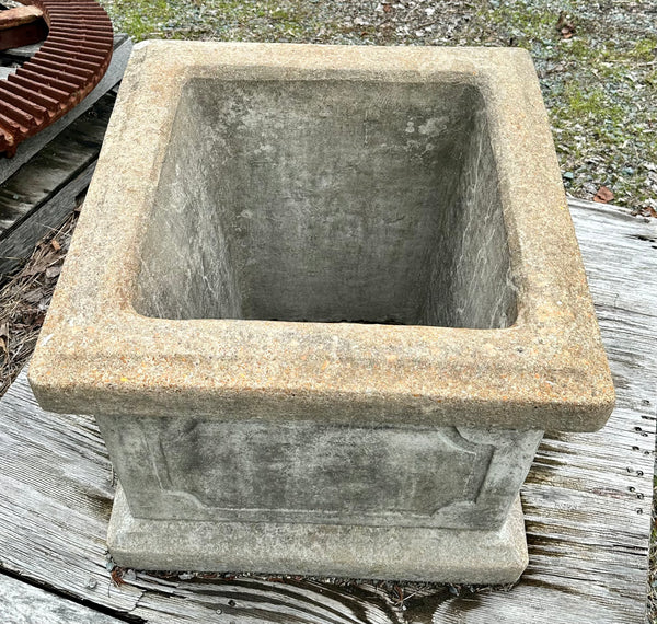 Antique Concrete Planter Box Pair GA20135