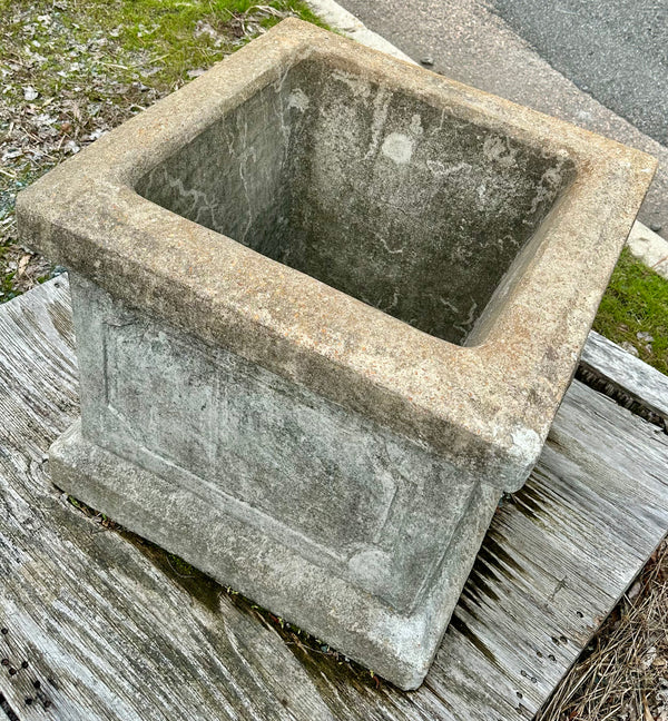 Antique Concrete Planter Box Pair GA20135