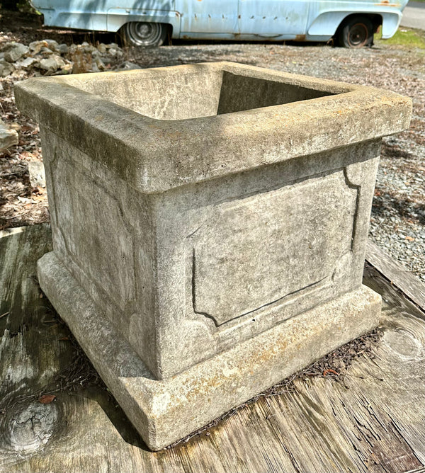 Antique Concrete Planter Box Pair GA20135