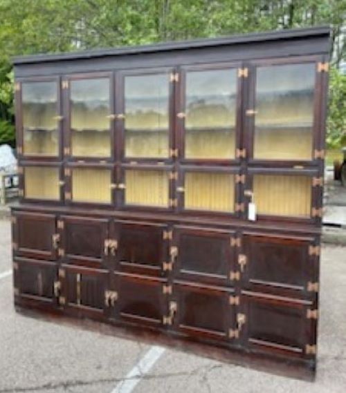 Turn of the Century Drug Store Humidor 96" Tall x 108 1/4" W & 19" D GA9485