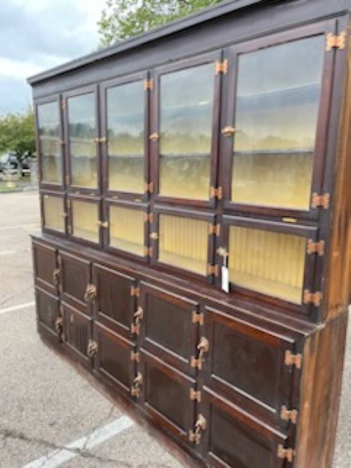 Turn of the Century Drug Store Humidor 96" Tall x 108 1/4" W & 19" D GA9485