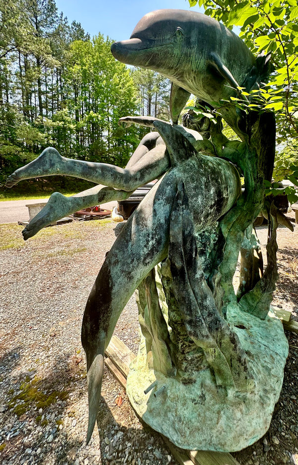 8 Foot Bronze Free-Standing Fountain Sculpture GA20142