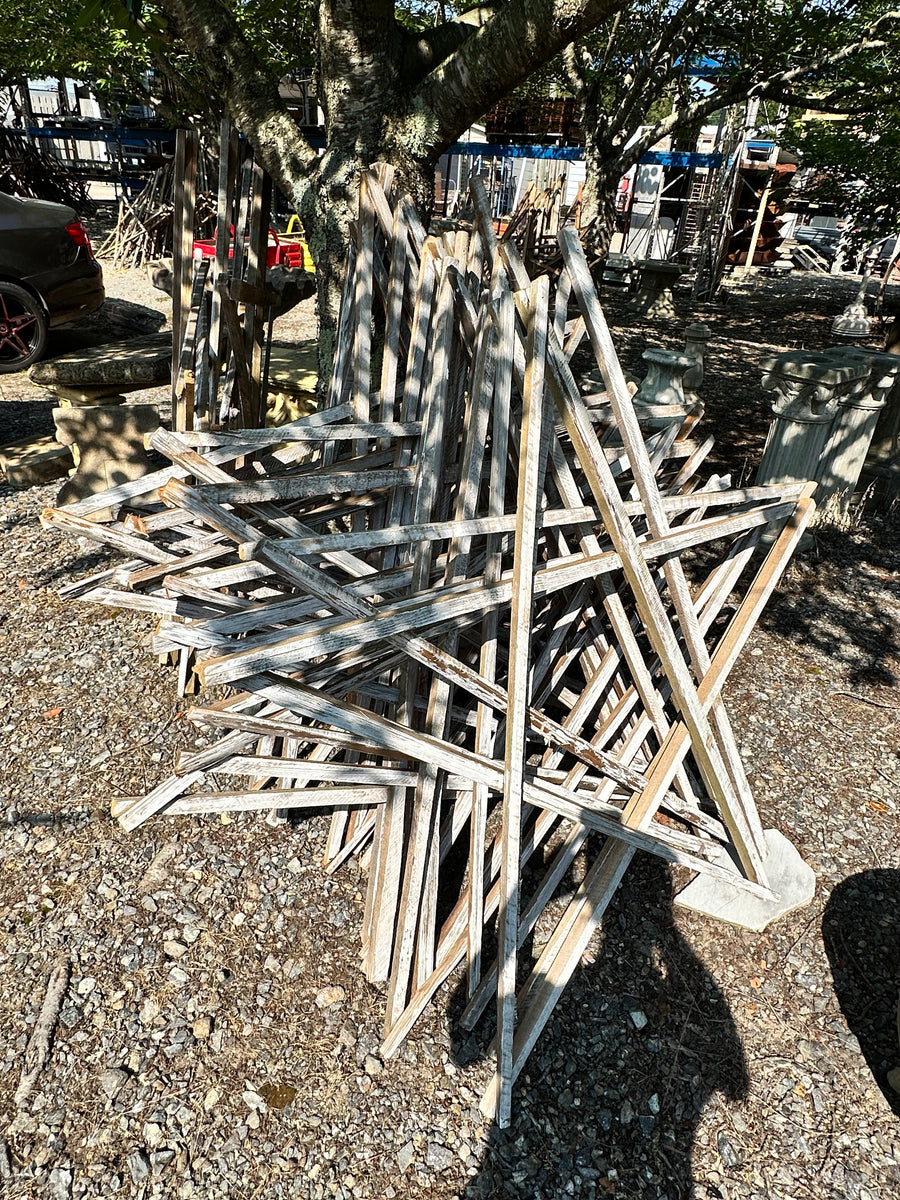 White Painted Repurposed Star Shaped Authentic NC Tobacco Drying