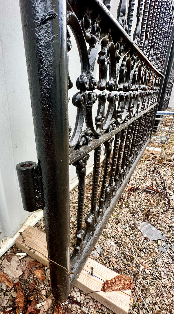 Ornate Painted Iron Driveway Gate Pair GA20154