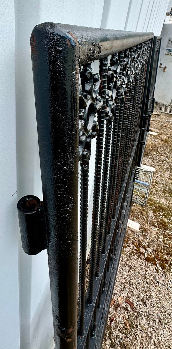 Ornate Painted Iron Driveway Gate Pair GA20154