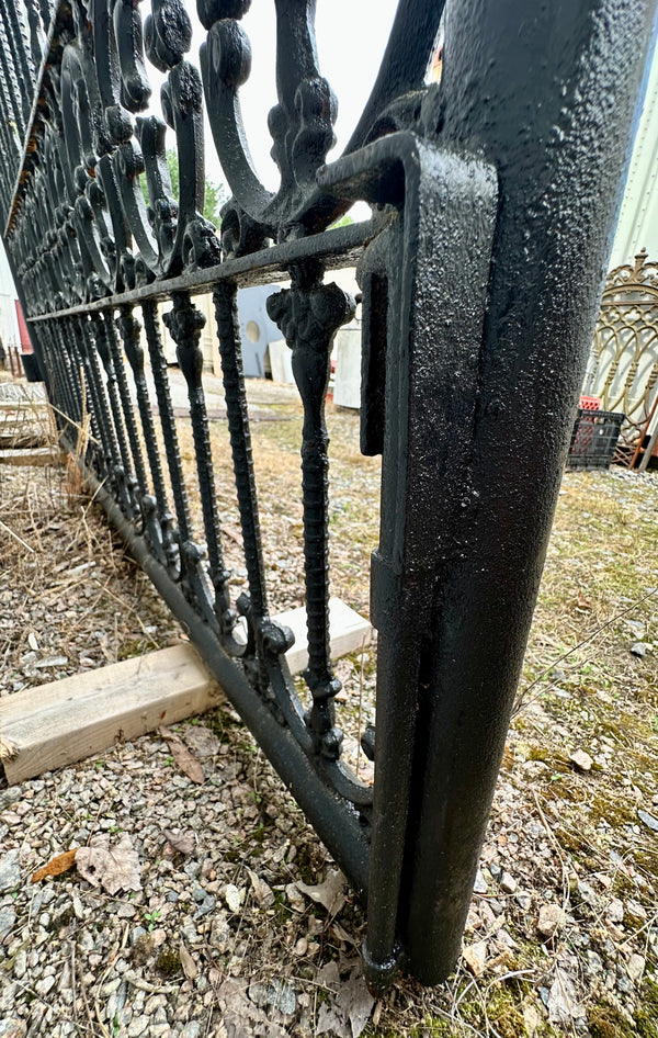Ornate Painted Iron Driveway Gate Pair GA20154