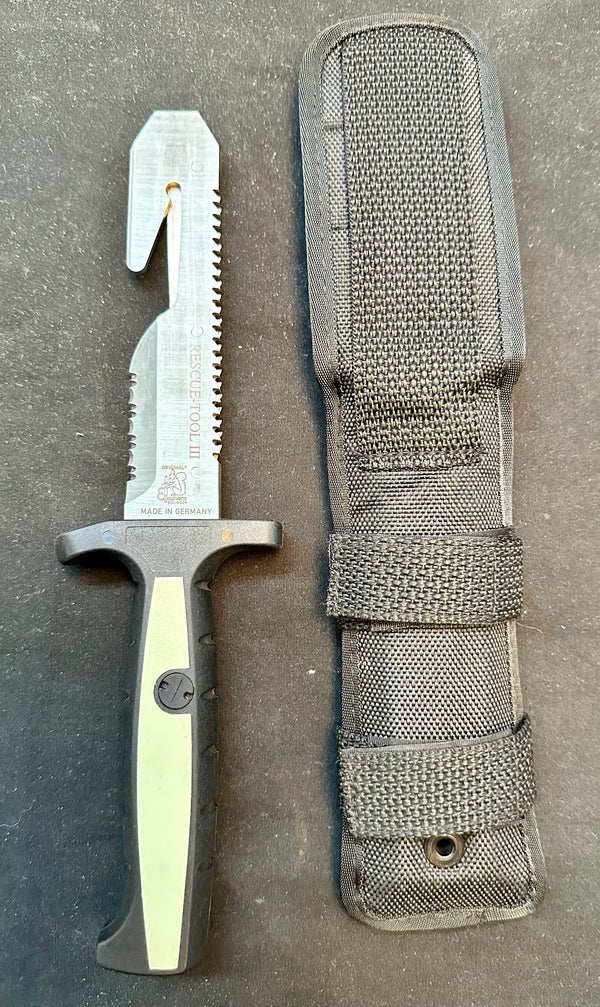 Original Eickhorn Solingen Rescue Tool Knife w/ Nylon Sheath GA20159