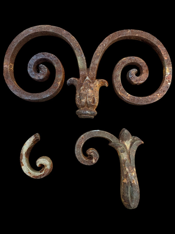 Pair of Custom Cast Iron Spindles GA20001
