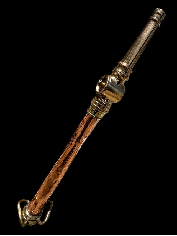 Gold & Red Brass Fire Hose Nozzle GA20068