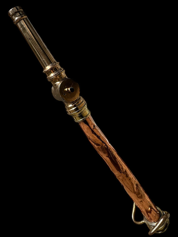 Gold & Red Brass Fire Hose Nozzle GA20068