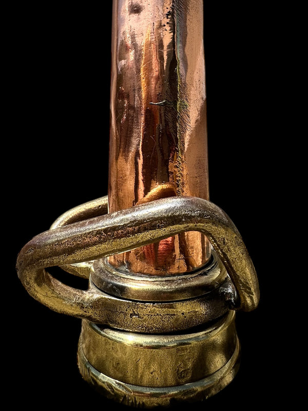 Gold & Red Brass Fire Hose Nozzle GA20068