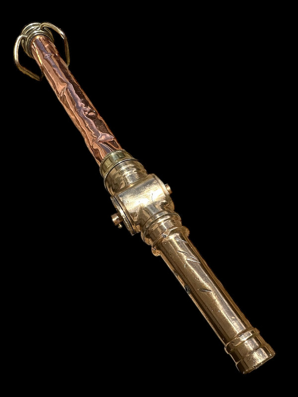 Gold & Red Brass Fire Hose Nozzle GA20068