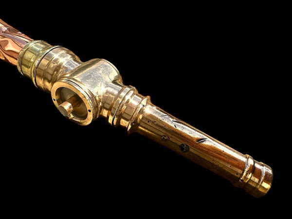 Gold & Red Brass Fire Hose Nozzle GA20068