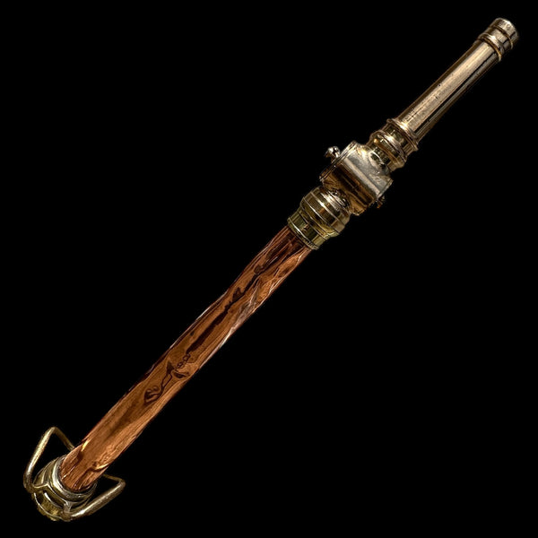 Gold & Red Brass Fire Hose Nozzle GA20068