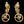 Load image into Gallery viewer, Art Nouveau Brass Wall Sconce Pair GA20096
