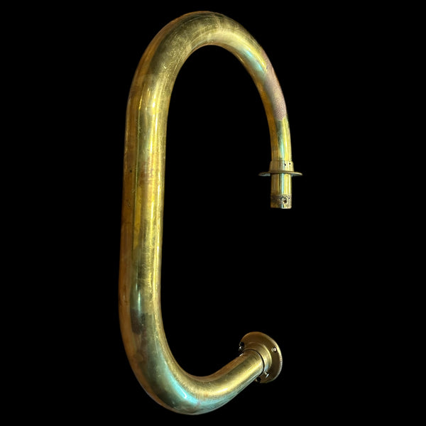 Set of 4 Solid Brass Bar Handrails w/ Flanges GA20118