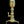 Load image into Gallery viewer, Brass Beehive Andiron Pair w/ Chippendale Claw Feet GA20124