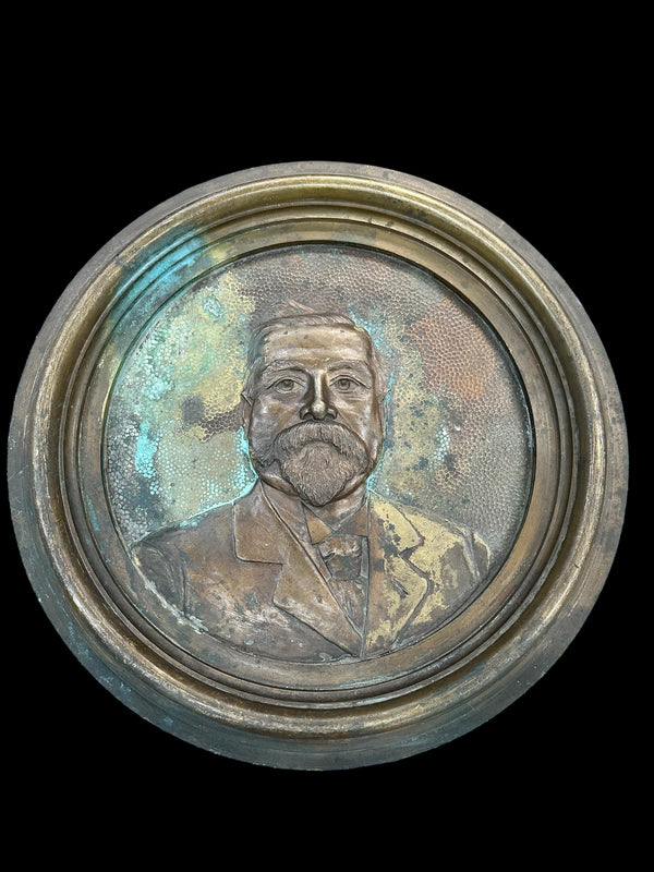 Engraved "Bellagamba y Rossi" Bronze Medallion Pair GA20231