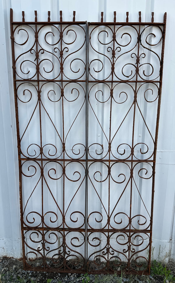 Antique Iron Garden Gate Pair GA20306
