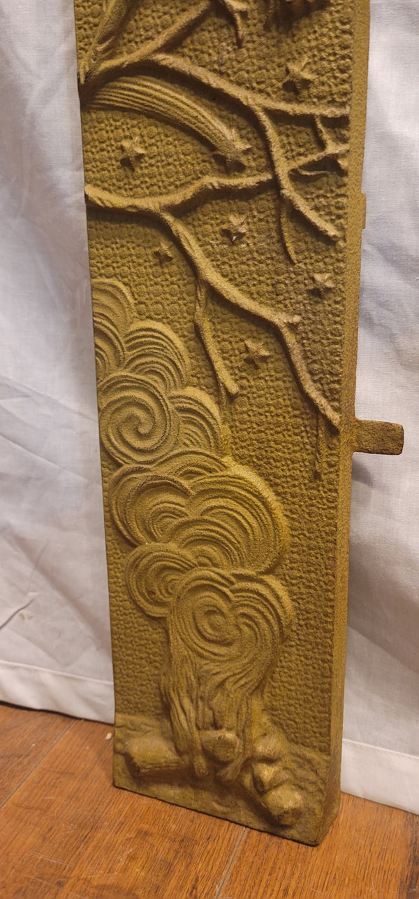 Greek Inspired Embossed Cast Iron Fireplace Surround 30 1/2" x 30" GS00815