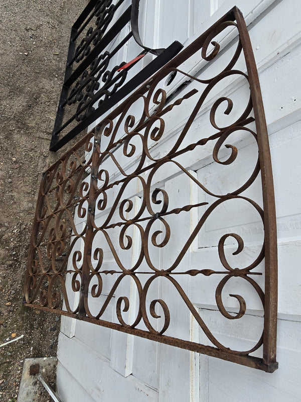 Iron Framed Garden Gate w/ Scrollwork GAM0471