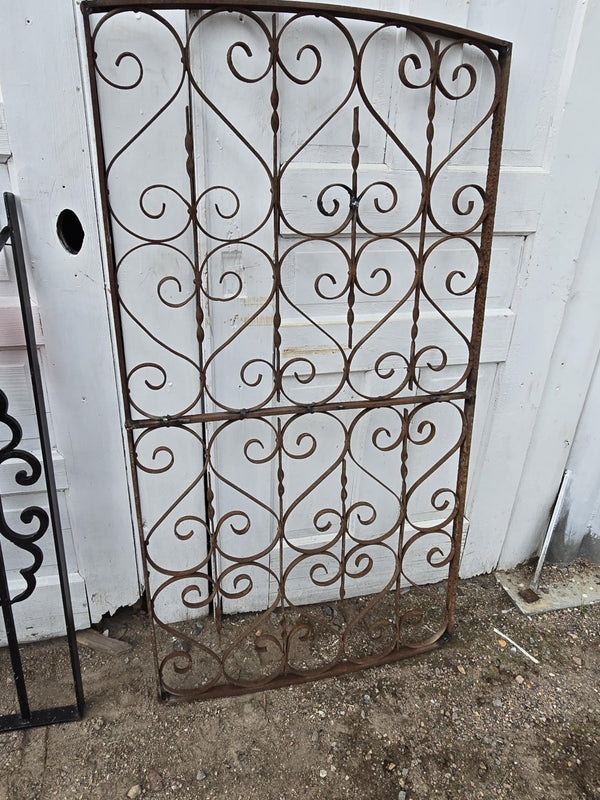 Iron Framed Garden Gate w/ Scrollwork GAM0471