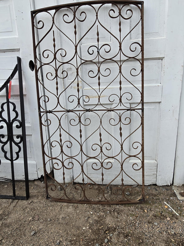 Iron Framed Garden Gate w/ Scrollwork GAM0471