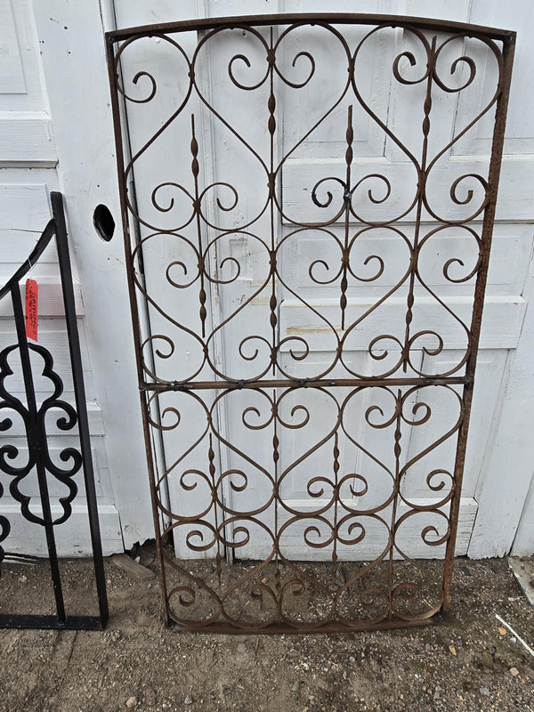 Iron Framed Garden Gate w/ Scrollwork GAM0471
