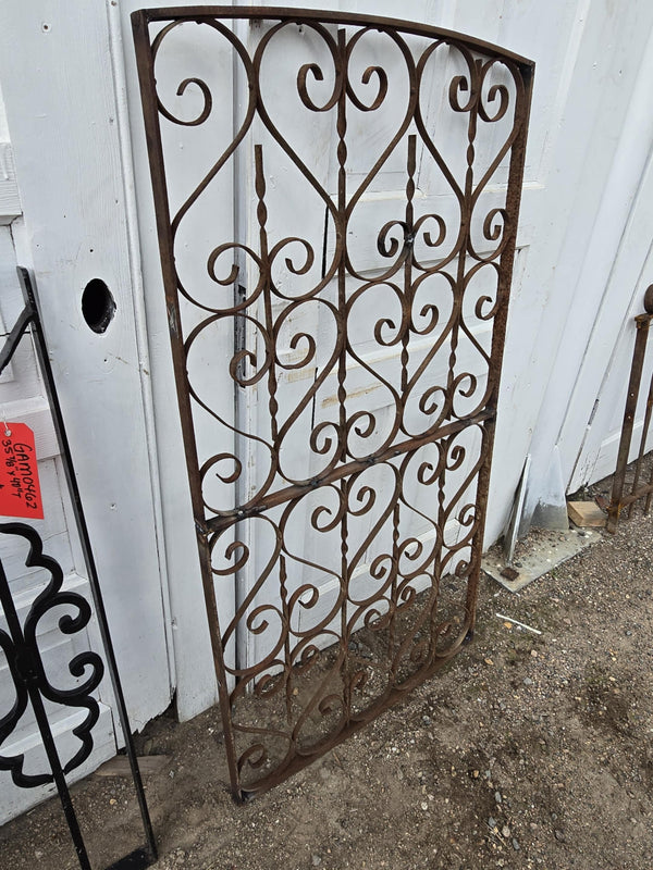 Iron Framed Garden Gate w/ Scrollwork GAM0471