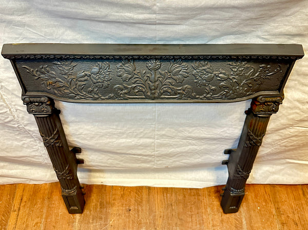 Restored Antique Iron Fireplace Surround GA20404